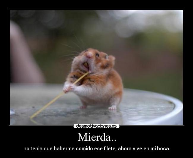 Mierda.. -