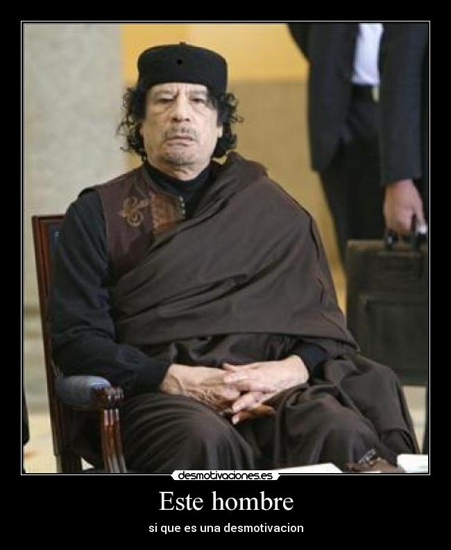 Este hombre - si que es una desmotivacion
