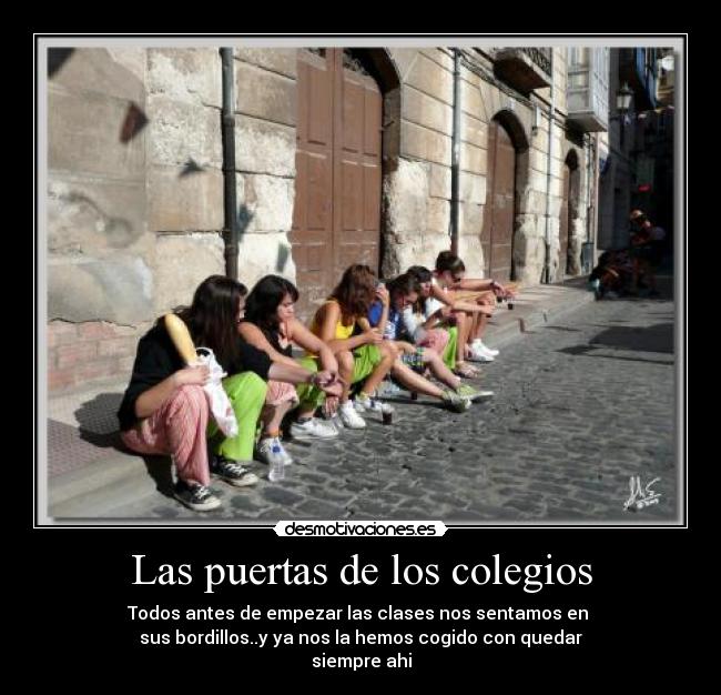 Las puertas de los colegios - 