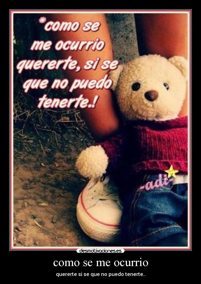 como se me ocurrio - 