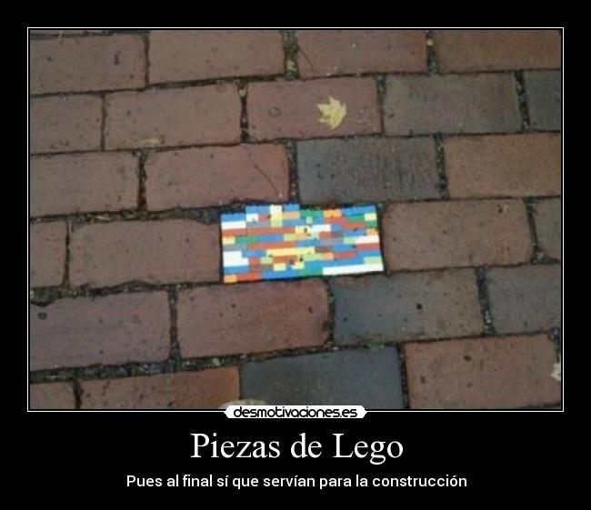 Piezas de Lego - Pues al final sí que servían para la construcción