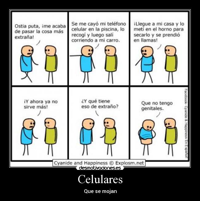 Celulares - Que se mojan
