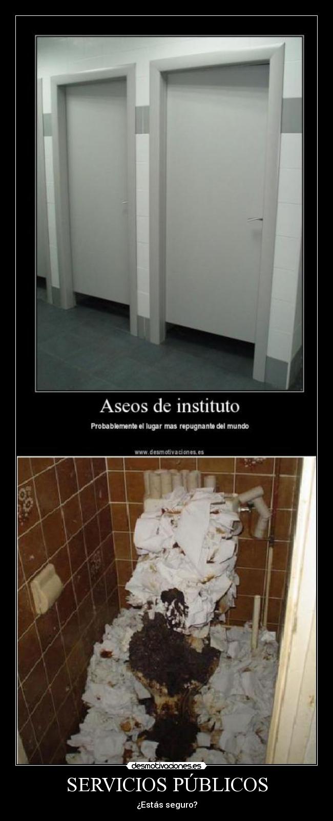 SERVICIOS PÚBLICOS - ¿Estás seguro?