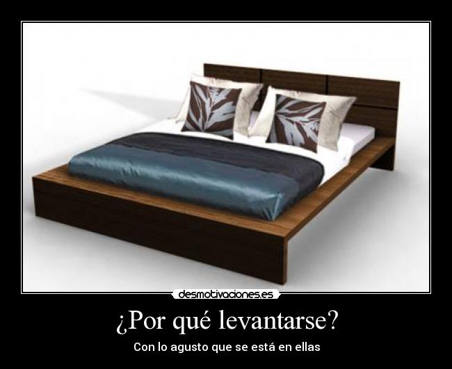¿Por qué levantarse? -