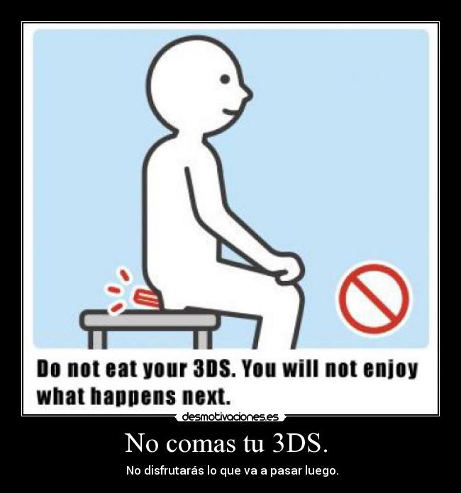 No comas tu 3DS. -