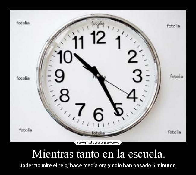 Mientras tanto en la escuela. - 