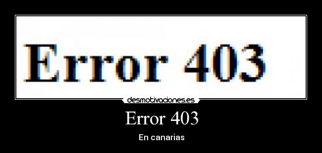 Error 403 - 