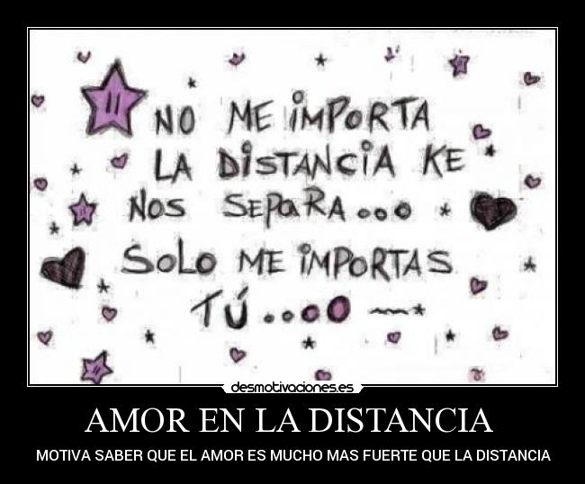AMOR EN LA DISTANCIA -