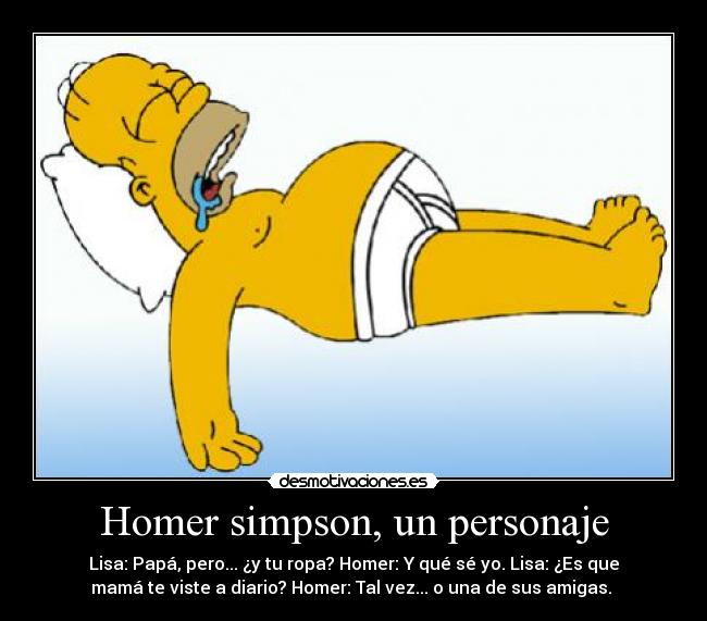 Homer simpson, un personaje -