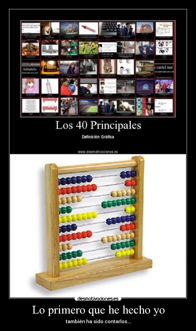 Lo primero que he hecho yo - también ha sido contarlos...