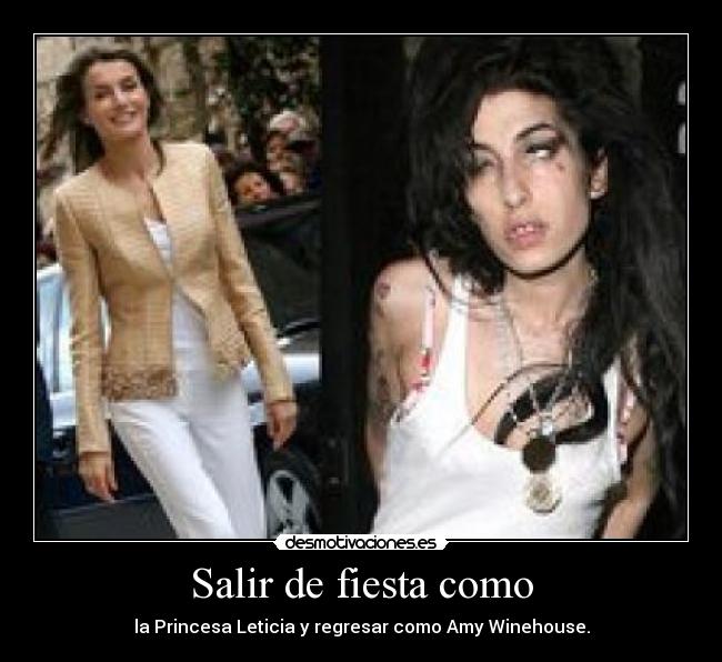 Salir de fiesta como -