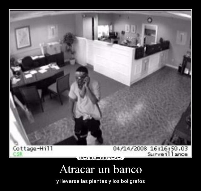 carteles banco plantas bolis desmotivaciones
