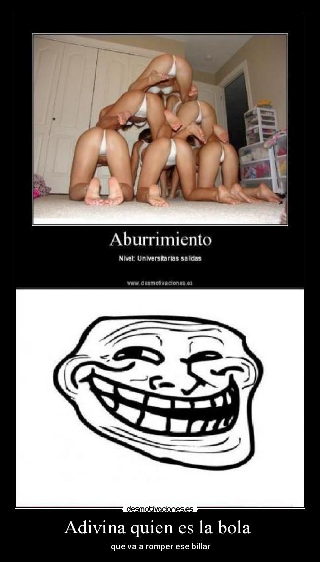 Adivina quien es la bola - que va a romper ese billar