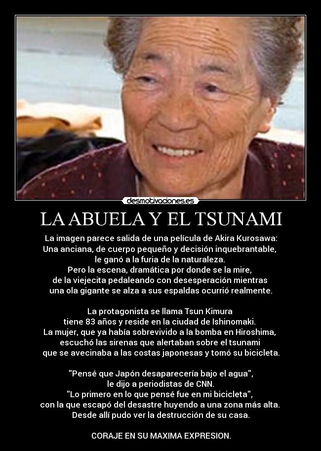 LA ABUELA Y EL TSUNAMI - 