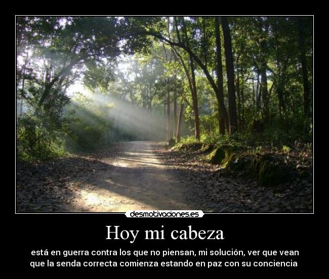 Hoy mi cabeza -