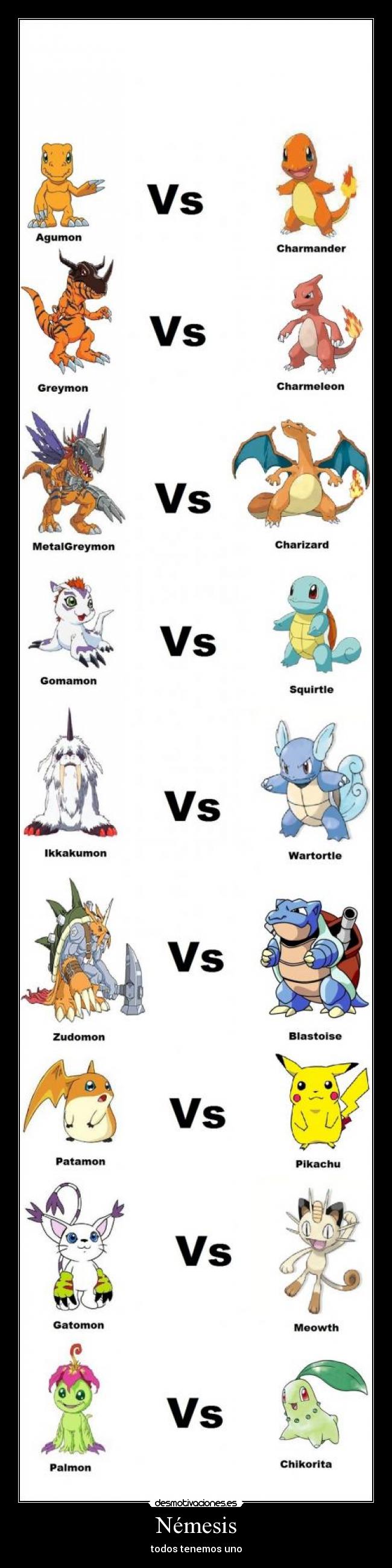 carteles nemesis pokemon digimon desmotivaciones