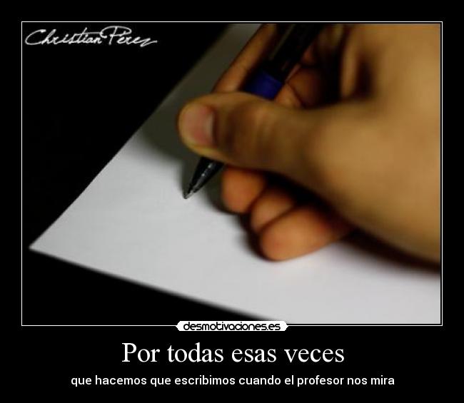 Por todas esas veces -