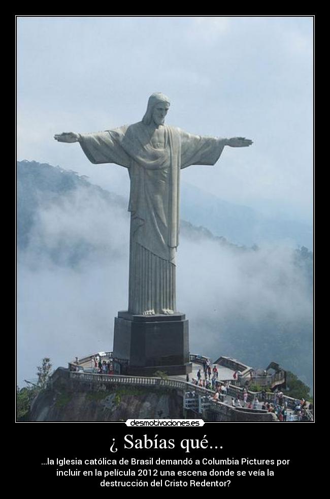 carteles cristo redentor columbia picture rio janeiro desmotivaciones