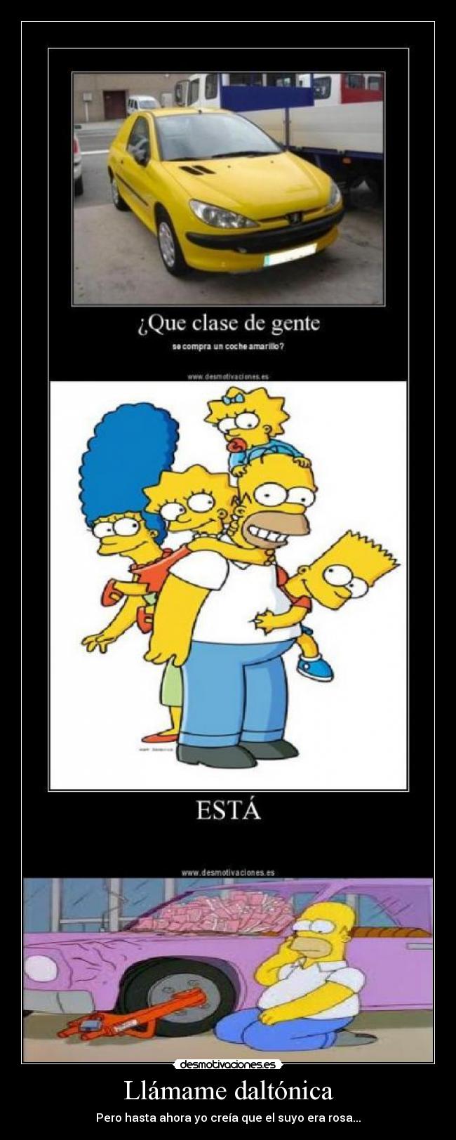 Llámame daltónica -