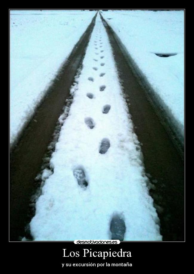 Los Picapiedra - y su excursión por la montaña