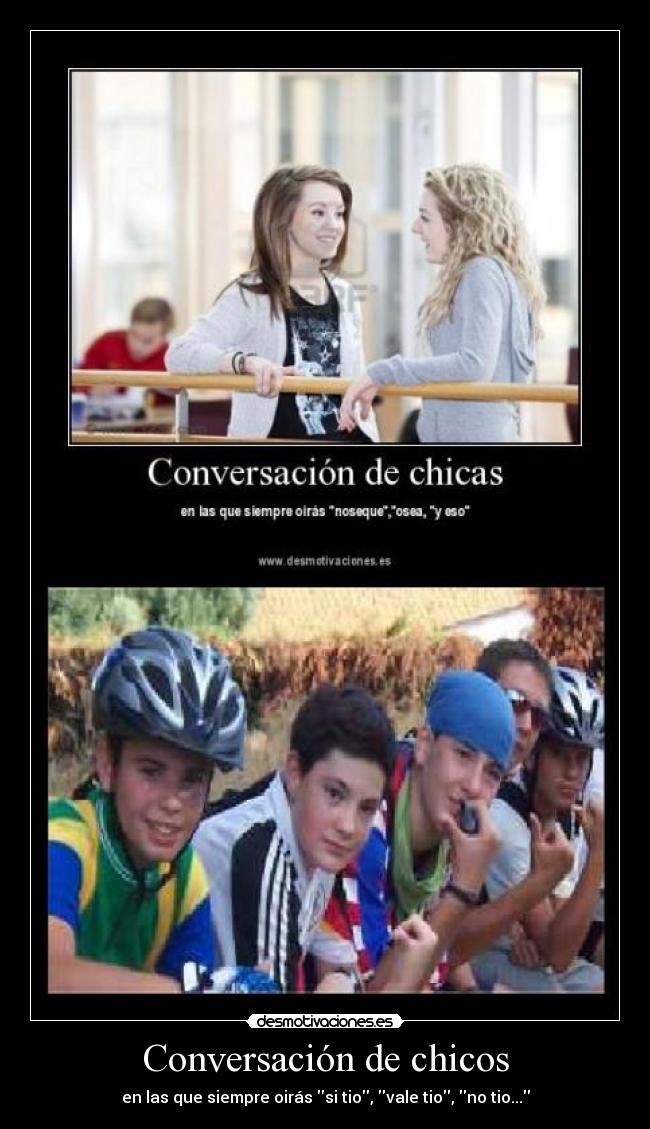 Conversación de chicos -