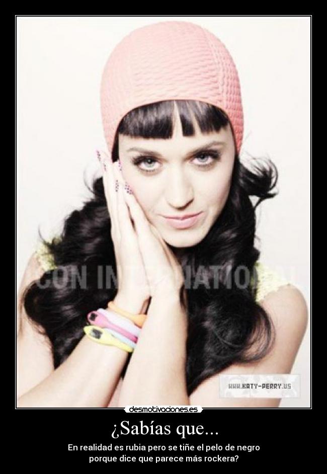 carteles katy perry tinte pelo rockera desmotivaciones