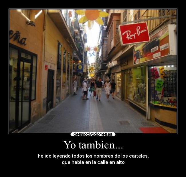 Yo tambien... - 