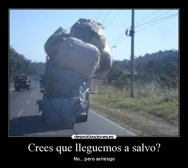 Crees que lleguemos a salvo? - 
