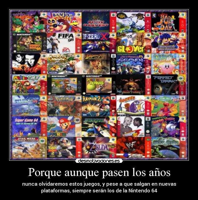 Porque aunque pasen los años -