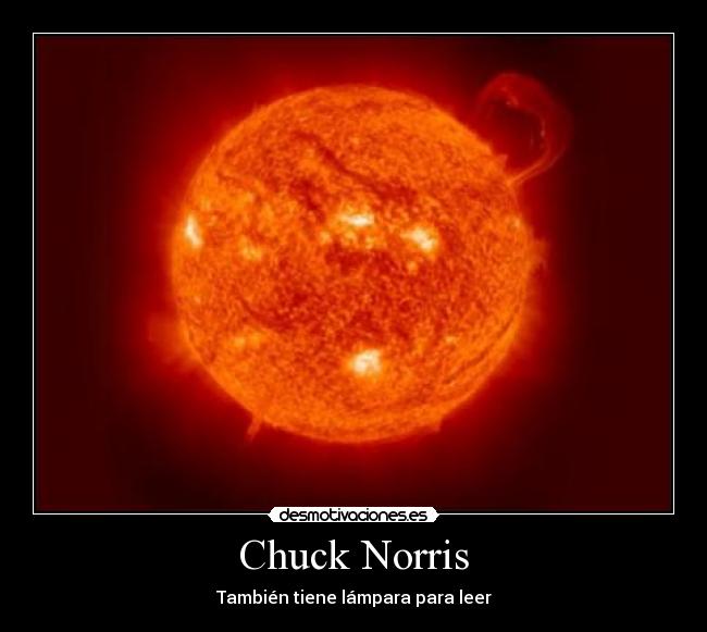 Chuck Norris - También tiene lámpara para leer