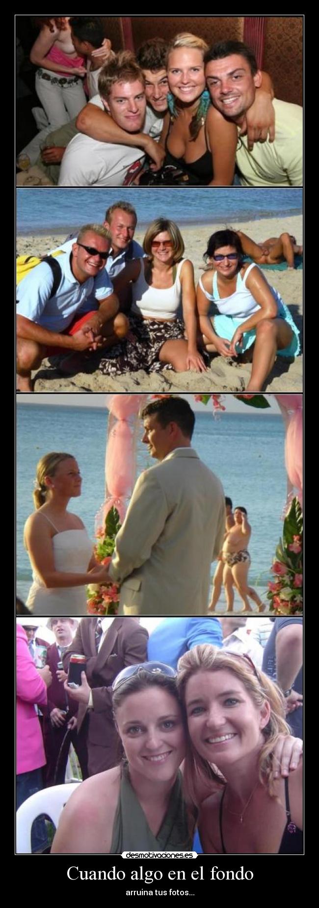 Cuando algo en el fondo -