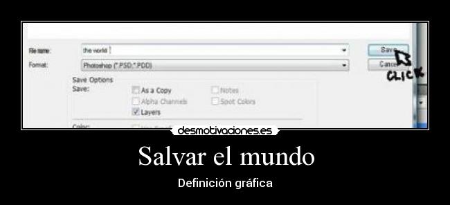 Salvar el mundo -