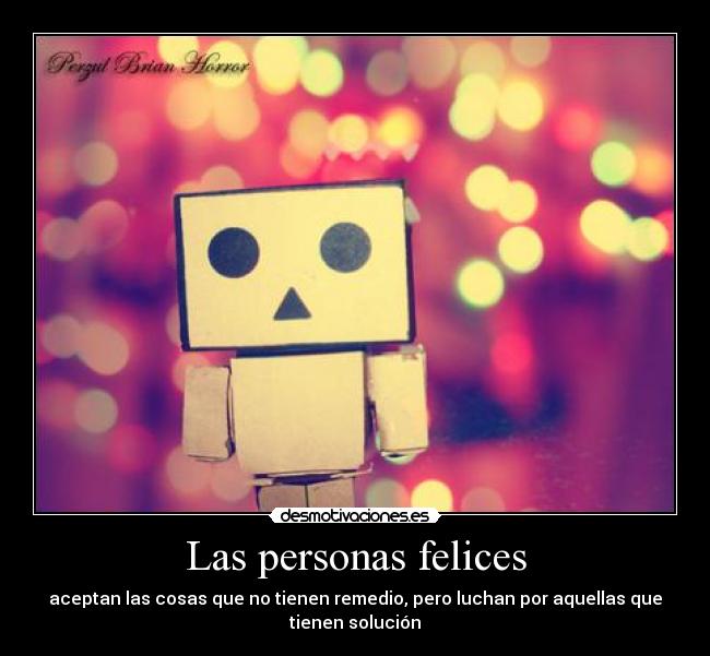 Las personas felices -