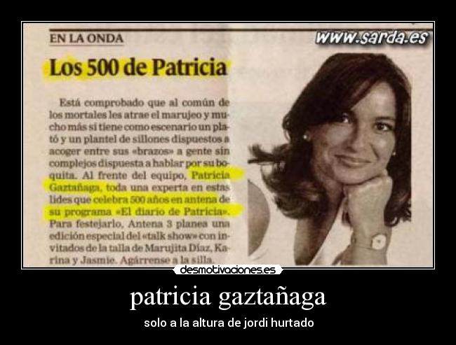 patricia gaztañaga - solo a la altura de jordi hurtado