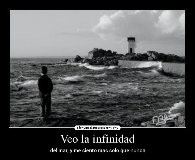 carteles infinidad soledad mar desmotivaciones