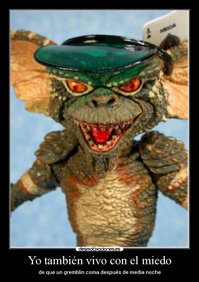 Yo también vivo con el miedo - de que un gremblin coma después de media noche