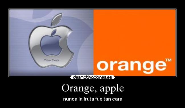 Orange, apple -