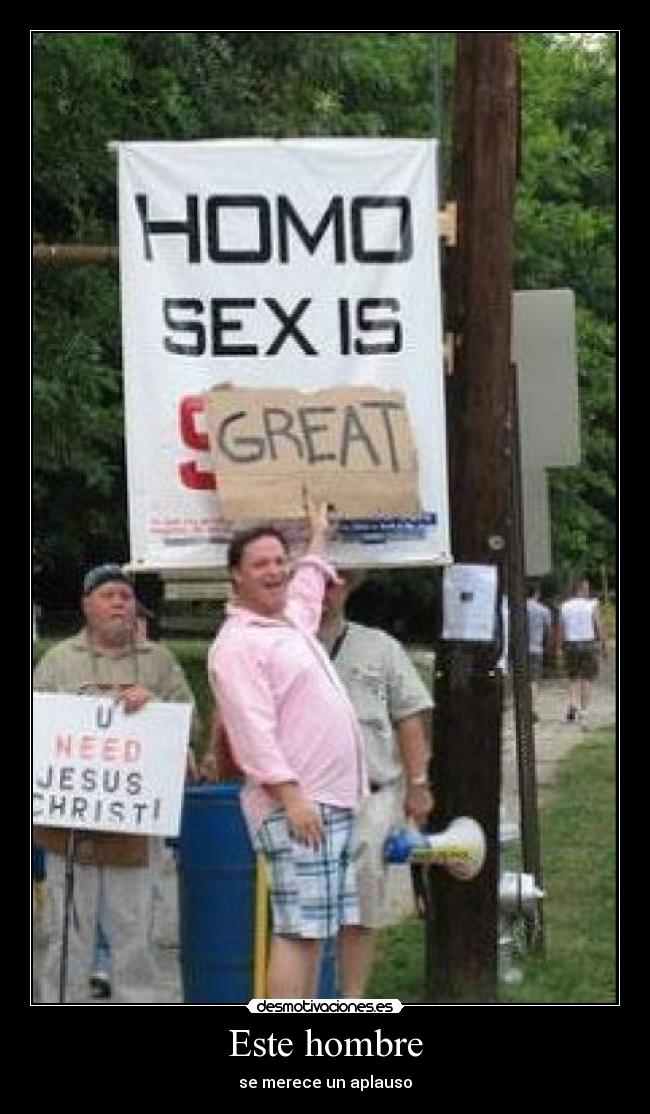 Este hombre - se merece un aplauso