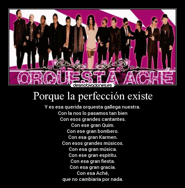 Porque la perfección existe -