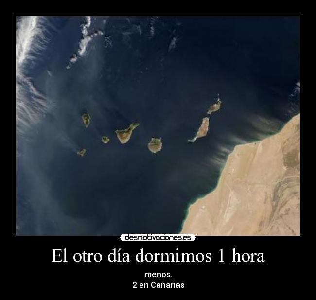 El otro día dormimos 1 hora - 