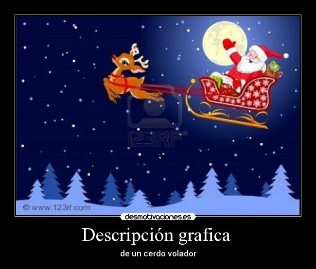 Descripción grafica  - de un cerdo volador