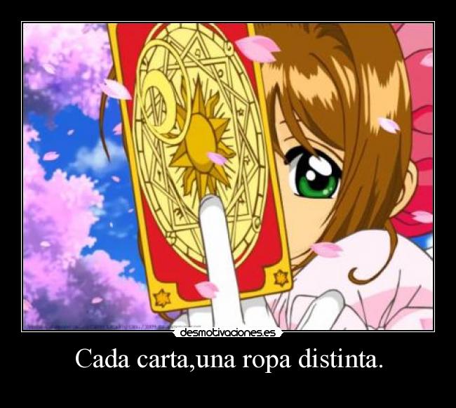 Cada carta,una ropa distinta. - 