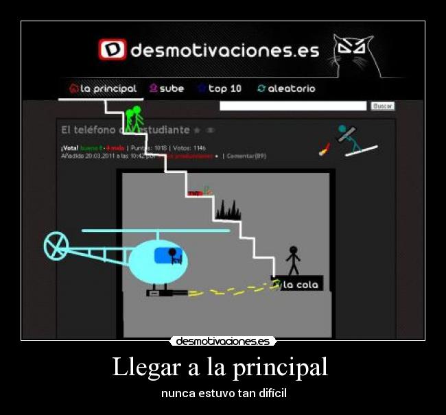 Llegar a la principal  - 