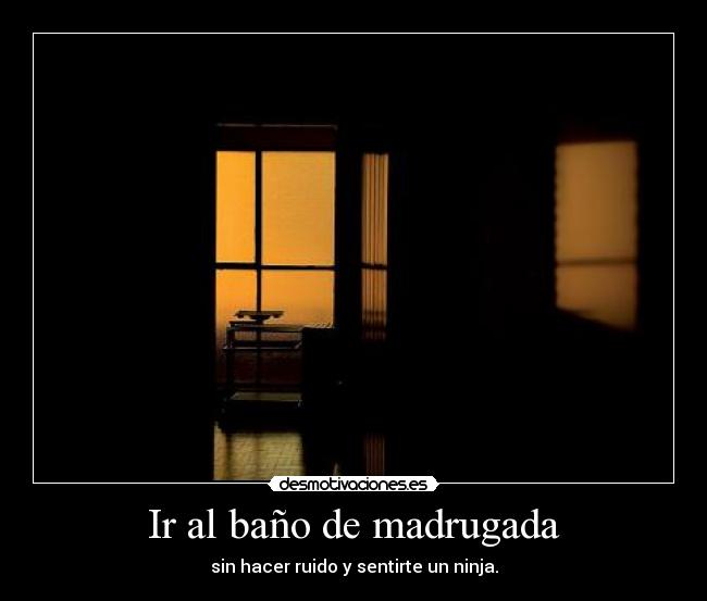 Ir al baño de madrugada - 