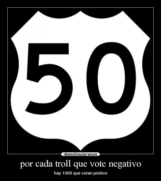 por cada troll que vote negativo - hay 1000 que votan pisitivo