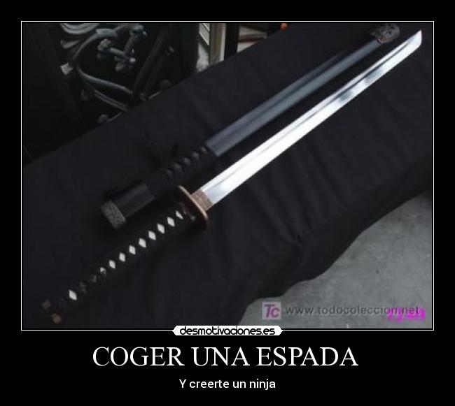 COGER UNA ESPADA  - 