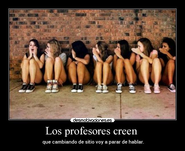 Los profesores creen -