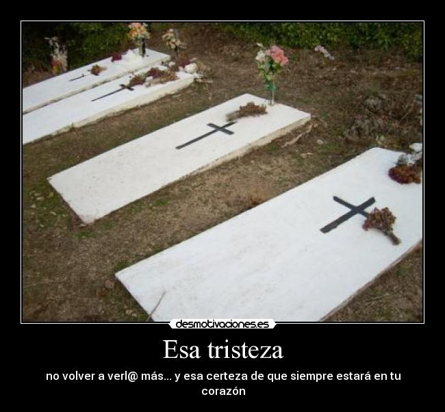 Esa tristeza - no volver a verl@ más... y esa certeza de que siempre estará en tu corazón