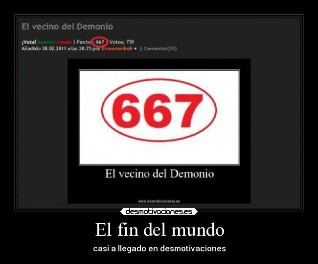 El fin del mundo - casi a llegado en desmotivaciones
