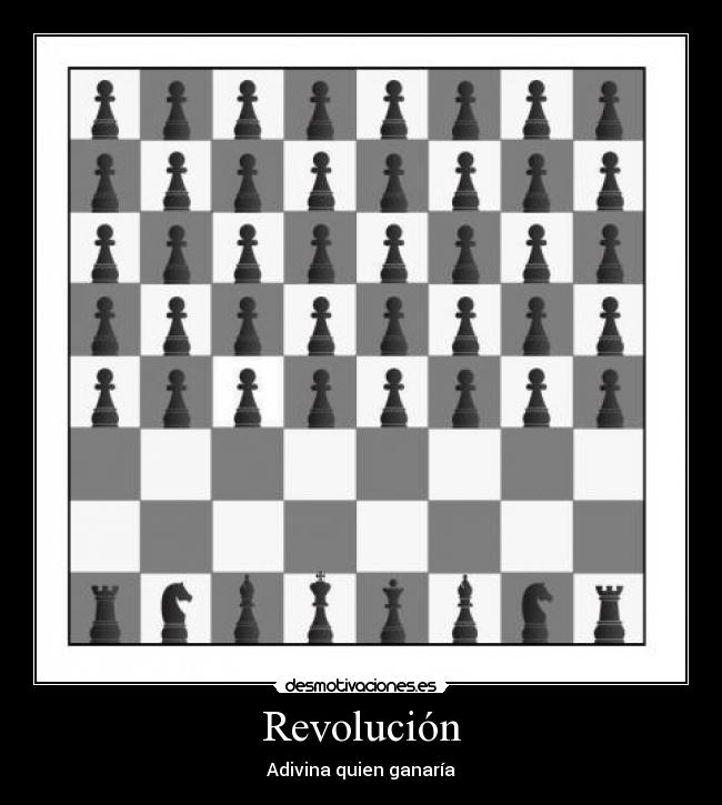 carteles revolucion ajedrez desmotivaciones